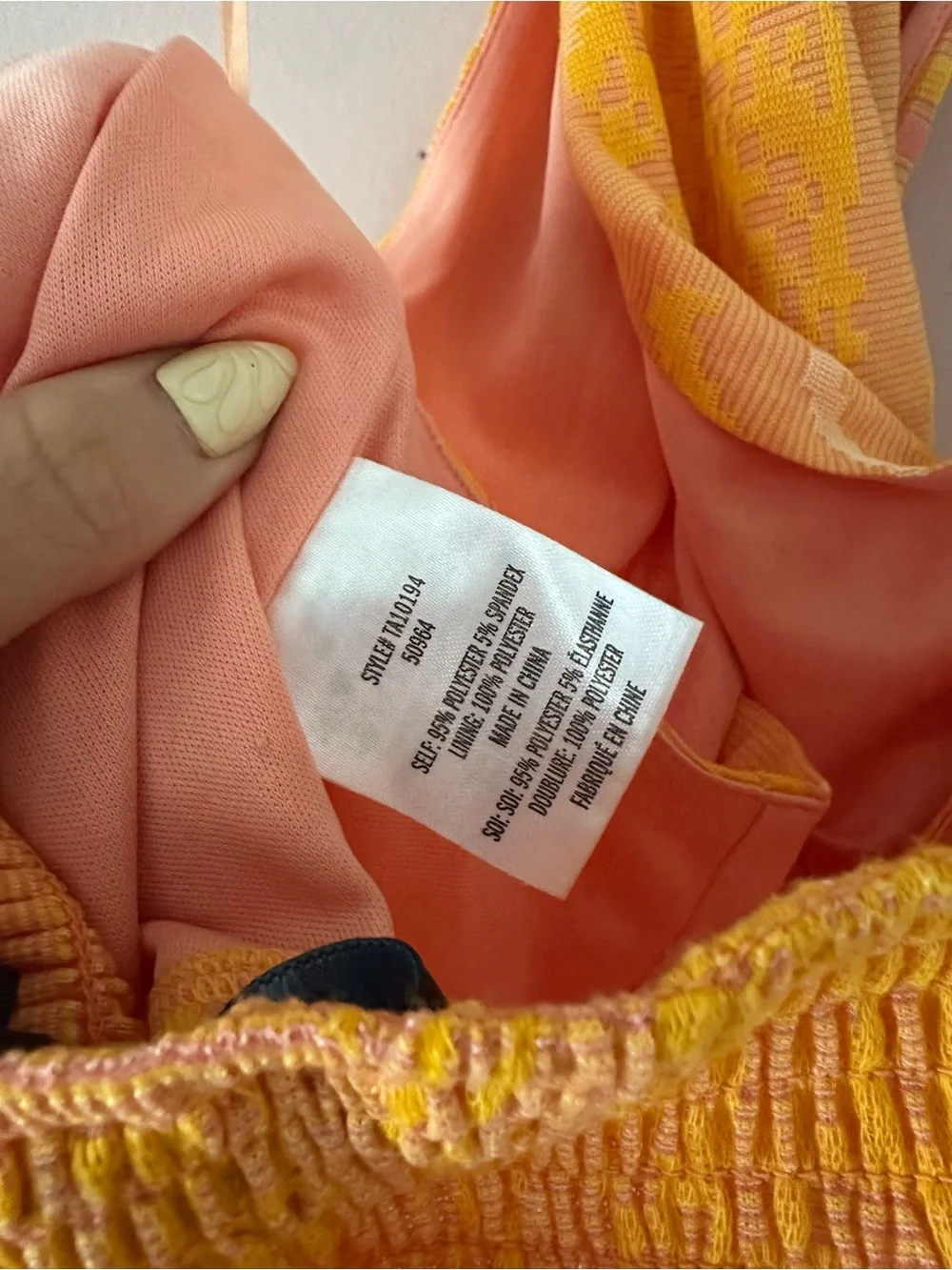 Anthropologie Eva Franco Orange Aztec Halter Wrap Top Crisscross Tie-Waist Top - Picture 12 of 12